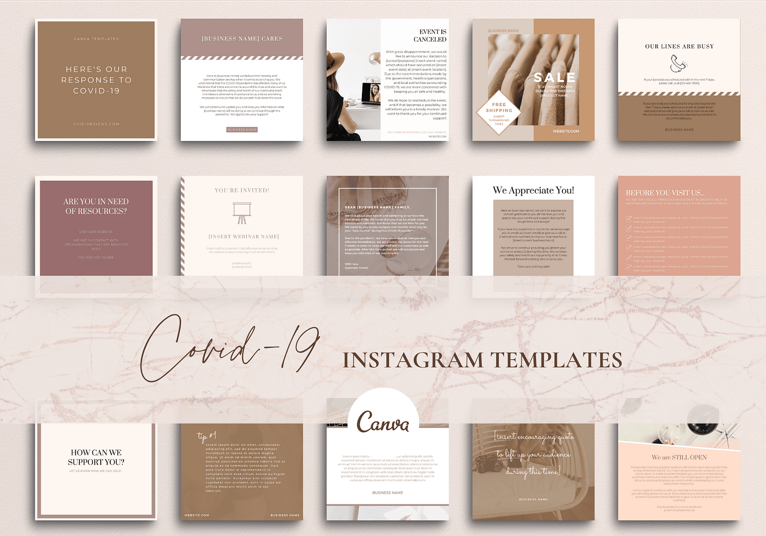 Covid-19 Instagram Templates 1