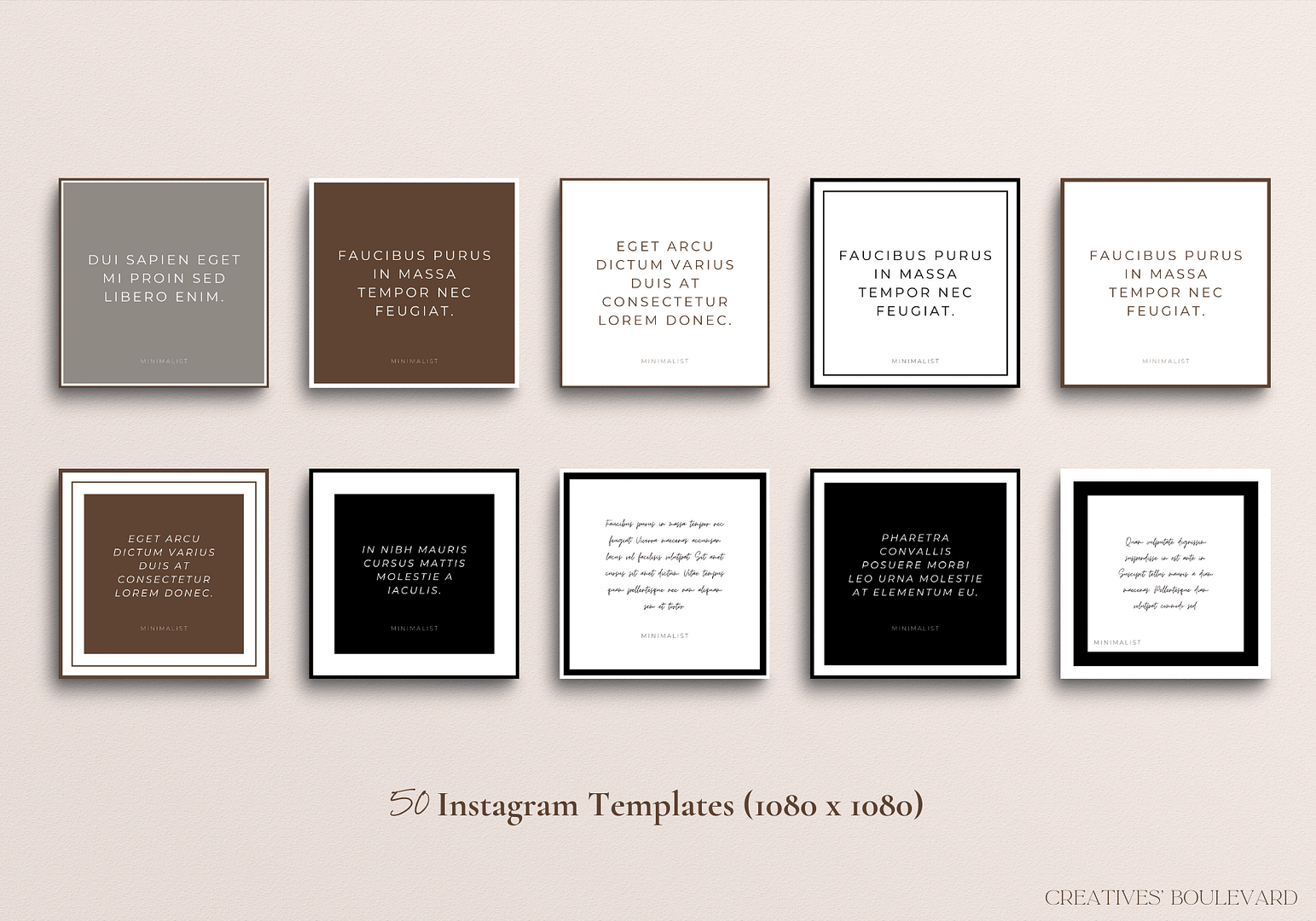 Minimalist Instagram Templates 2