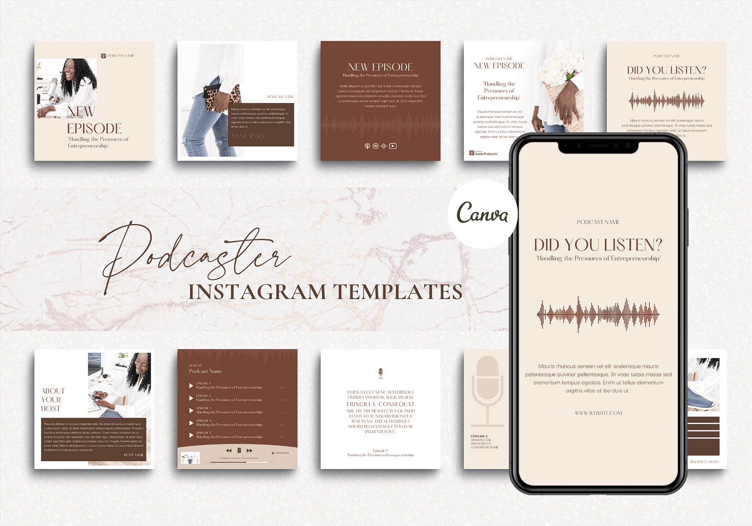 Podcaster Instagram Templates