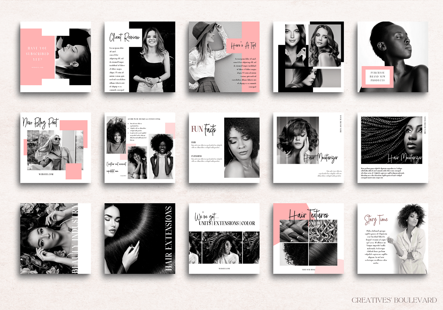 Beautypreneur Instagram Templates 1